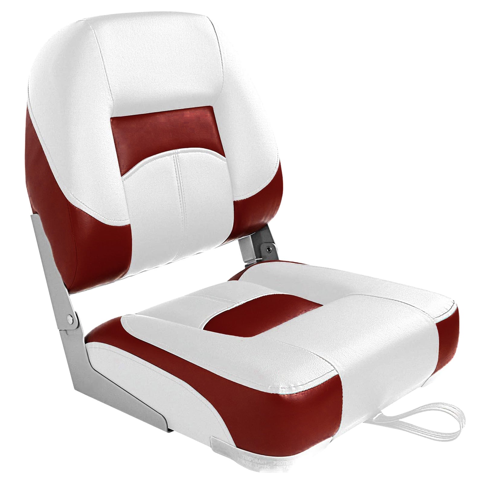 Leader Accessories Elite Low Back Boat Seat – Foldable Fishing Boat Seat (Multiple Colors)