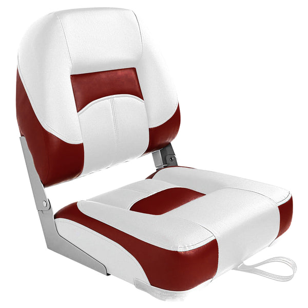 Low Back Fold Down Fishing Boat Seats - Stainless Steel Screws Included