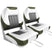 White/Green-2 Seats