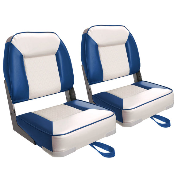 Low Back Fold-Down Fishing Boat Seats (2 Seats)