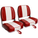 Deluxe Low Back Fold-Down Fishing Boat Seats (2 Seats)