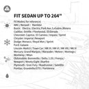 Basic Guard Universal Fit Sedan Car Cover – 3-Layer Non-Woven Fabric for All-Weather Protection-10