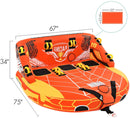 3-Person Towable Tube 2 Colors - Front & Back Tow Points-5
