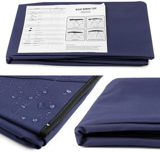 3 Bow Bimini Top NAVY BLUE 6 Sizes