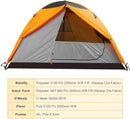 Backpacking Tent 2 Person Orange-4