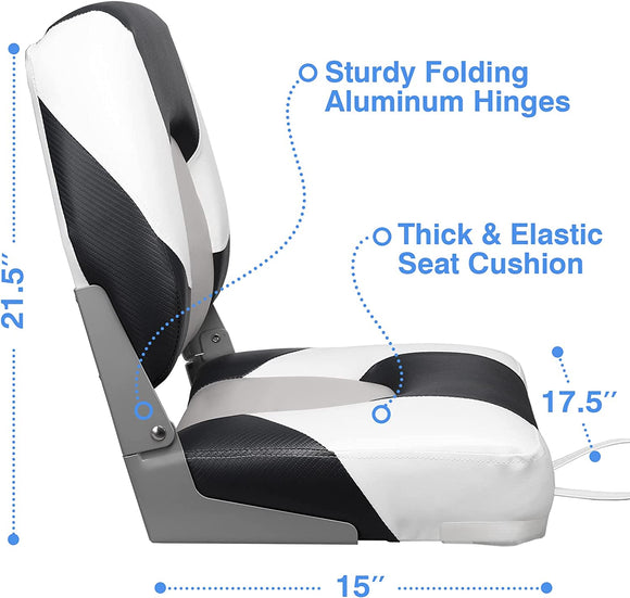 High Back Folding Fishing Boat Seats (2 seats)