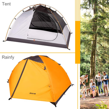Backpacking Tent 2 Person Orange - 0