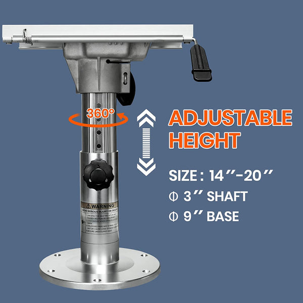 Boat Seat Pedestal I with Slide