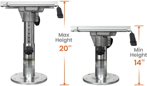 Boat Seat Pedestal I with Slide