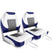 White/Blue -2 seats