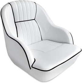 Buy white-black Premium Boat Seats Model B | Pontoon Captains Bucket Boat Seats