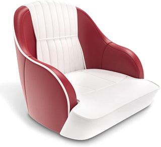 Buy c-white-red Premium Boat Seats Model C | Pontoon Captains Bucket Boat Seats