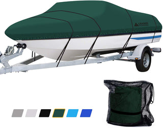 Buy green 600D Waterproof Trailerable Runabout Boat Cover Full Size