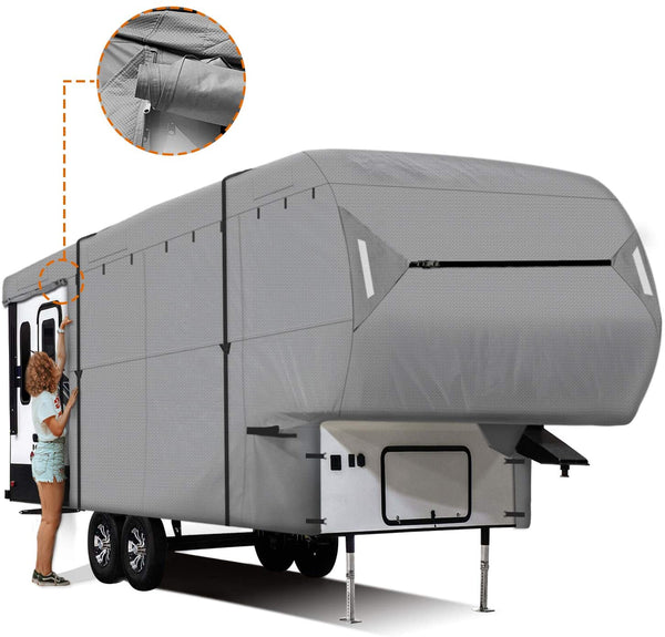 NEW EASY SETUP 5th Wheel RV Cover GRAY