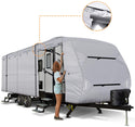 Travel Trailer RV Cover with Top 300D Ripstop Polyester Side 150D Polyester