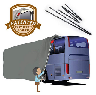NEW EASY SETUP Class C RV Cover GRAY