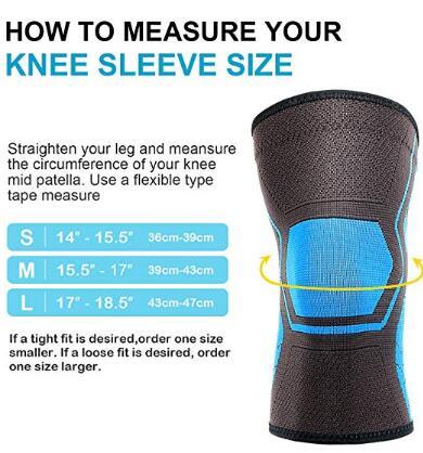 Knitting Kneepad 75% Nylon 25% Rubber Latex Thread