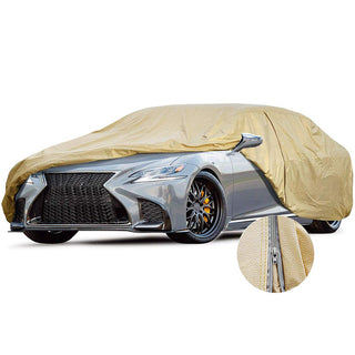 Sedan Car Cover 5 Layer Nonwovens 6 Different Sizes GOLD