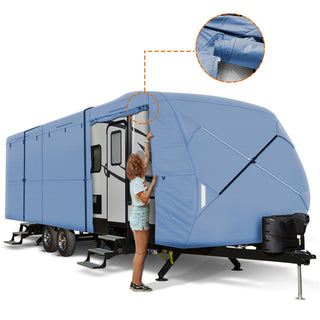 Travel Trailer RV Cover BLUE