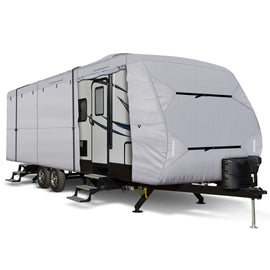 Travel Trailer RV Cover with 300D Ripstop Polyester