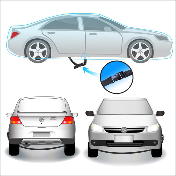 Basic Guard Universal Fit Sedan Car Cover – 3-Layer Non-Woven Fabric for All-Weather Protection