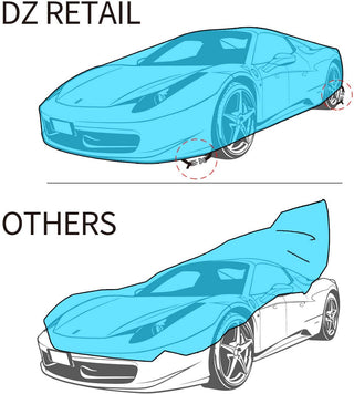 Sedan Car Cover 5 Layer Nonwovens 6 Different Sizes GOLD