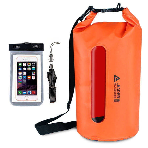 Waterproof PVC Dry Bag with Clear Window - Leader Accessories